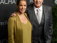 Singer David Summers and Christine Cambeiro attend a photocall for the anniversary of Tacha in Madrid, Spain, on October 10, 2024. (