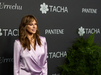 Raquel Perera attends a photocall for the anniversary of Tacha in Madrid, Spain, on October 10, 2024. (