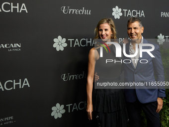 Chef Paco Roncero and Nerea Ruano attend a photocall for the anniversary of Tacha in Madrid, Spain, on October 10, 2024. (