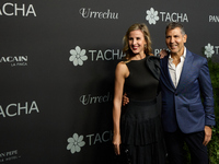 Chef Paco Roncero and Nerea Ruano attend a photocall for the anniversary of Tacha in Madrid, Spain, on October 10, 2024. (