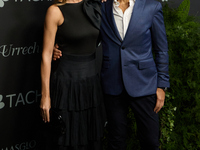 Chef Paco Roncero and Nerea Ruano attend a photocall for the anniversary of Tacha in Madrid, Spain, on October 10, 2024. (