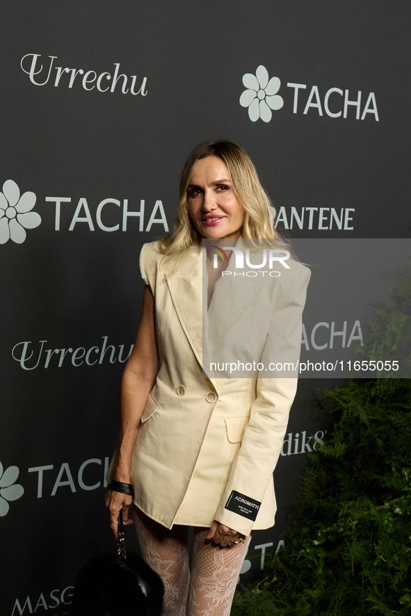 Clara Courel attends a photocall for the anniversary of Tacha in Madrid, Spain, on October 10, 2024. 