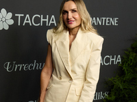 Clara Courel attends a photocall for the anniversary of Tacha in Madrid, Spain, on October 10, 2024. (