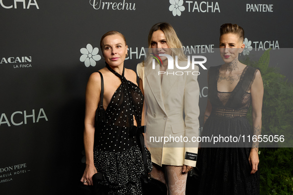 Clara Courel attends a photocall for the anniversary of Tacha in Madrid, Spain, on October 10, 2024. 