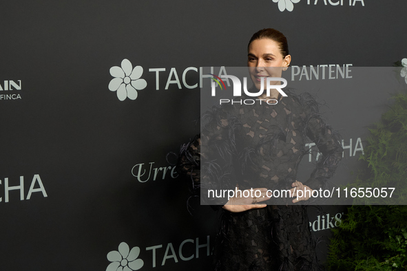 Raquel Sanchez Silva attends a photocall for the anniversary of Tacha in Madrid, Spain, on October 10, 2024. 