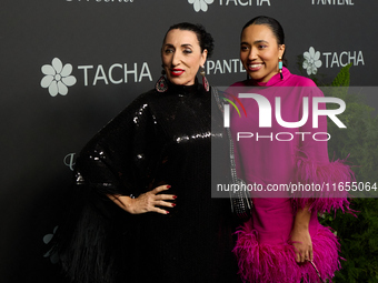 Actress Rossy de Palma and her daughter Luna Garcia attend a photocall for the anniversary of Tacha in Madrid, Spain, on October 10, 2024. (