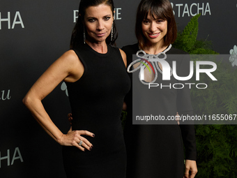 Actress Natalia Verbeke and Maribel Verdu attend a photocall for the anniversary of Tacha in Madrid, Spain, on October 10, 2024. (