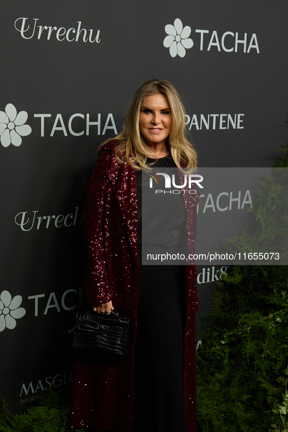 Susana Uribarri attends a photocall for the anniversary of Tacha in Madrid, Spain, on October 10, 2024. 