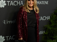 Susana Uribarri attends a photocall for the anniversary of Tacha in Madrid, Spain, on October 10, 2024. (