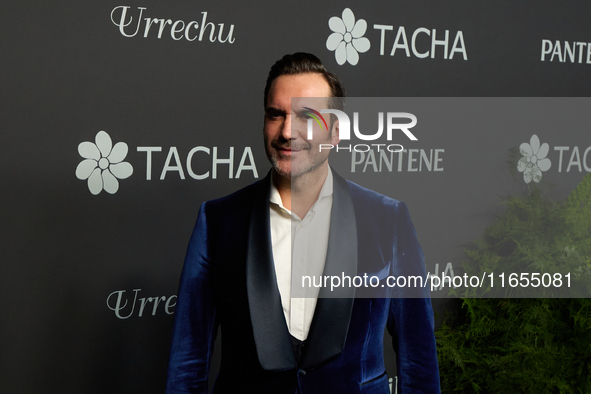 Chef Mario Sandoval attends a photocall for the anniversary of Tacha in Madrid, Spain, on October 10, 2024. 