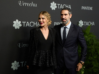 Former soccer player Fernando Sanz and Ingrid Asensio attend a photocall for the anniversary of Tacha in Madrid, Spain, on October 10, 2024....