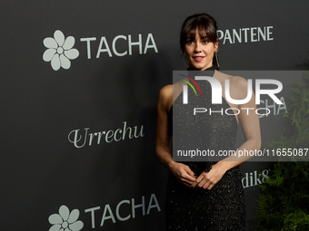 Actress Eva Ugarte attends a photocall for the anniversary of Tacha in Madrid, Spain, on October 10, 2024. (