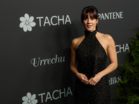 Actress Eva Ugarte attends a photocall for the anniversary of Tacha in Madrid, Spain, on October 10, 2024. (