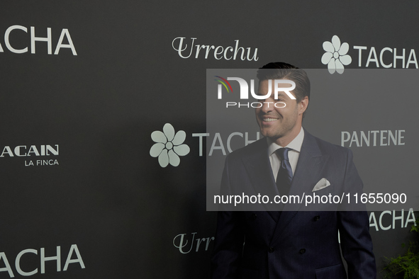 Miguel Torres attends a photocall for the anniversary of Tacha in Madrid, Spain, on October 10, 2024. 