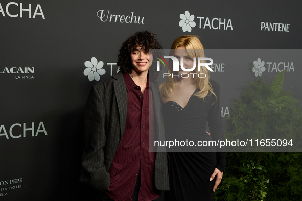 Singer Alice Wonder and actress Mirela Balic attend a photocall for the anniversary of Tacha in Madrid, Spain, on October 10, 2024. 