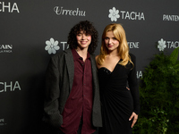 Singer Alice Wonder and actress Mirela Balic attend a photocall for the anniversary of Tacha in Madrid, Spain, on October 10, 2024. (