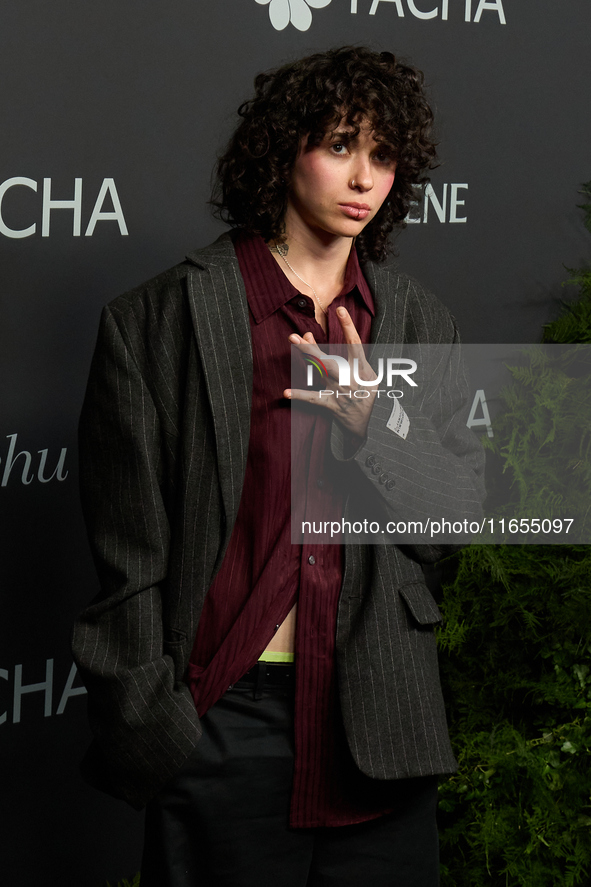 Singer Alice Wonder attends a photocall for the anniversary of Tacha in Madrid, Spain, on October 10, 2024. 