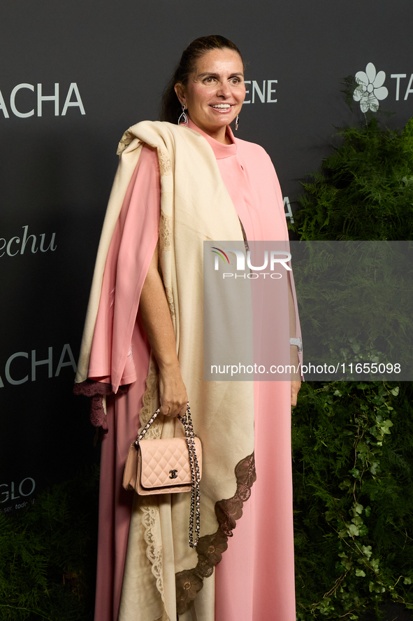 Sandra Garcia San Juan attends a photocall for the anniversary of Tacha in Madrid, Spain, on October 10, 2024. 