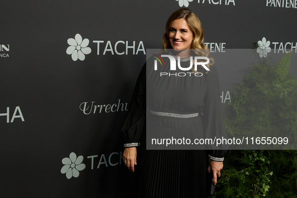 Carlota Corredera attends a photocall for the anniversary of Tacha in Madrid, Spain, on October 10, 2024. 