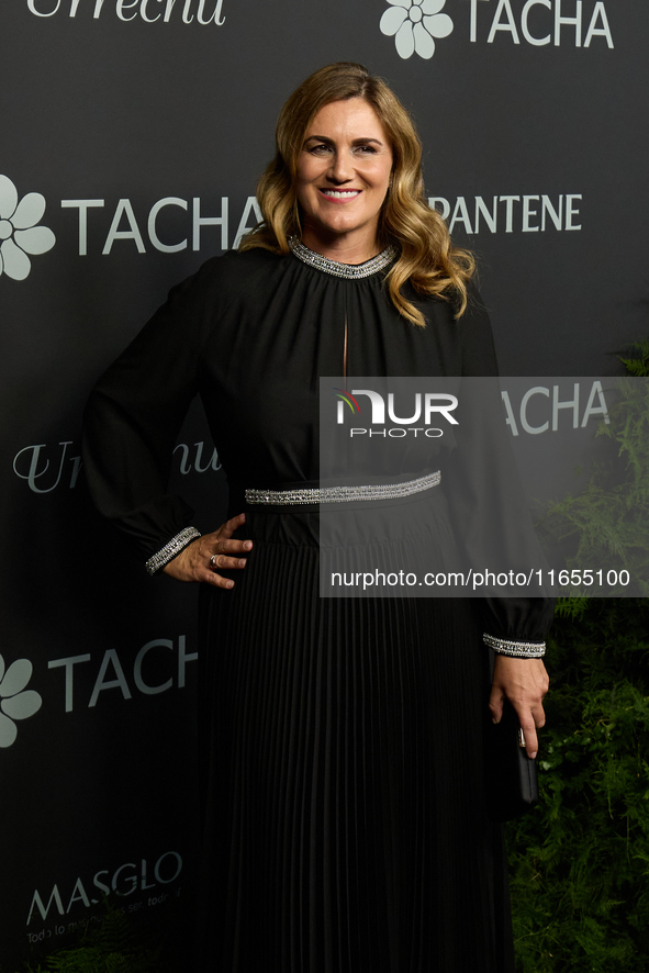 Carlota Corredera attends a photocall for the anniversary of Tacha in Madrid, Spain, on October 10, 2024. 