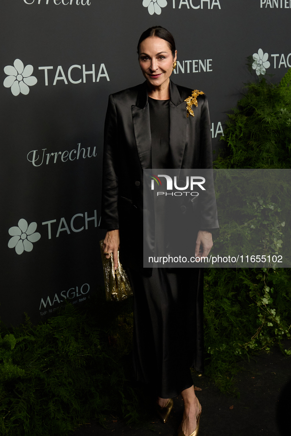 Actress Ana Milan attends a photocall for the anniversary of Tacha in Madrid, Spain, on October 10, 2024. 