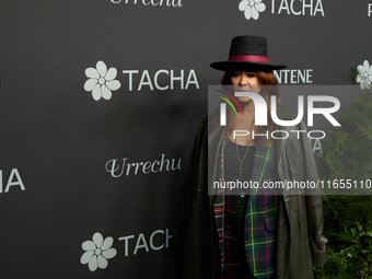 Singer Vanesa Martin attends a photocall for the anniversary of Tacha in Madrid, Spain, on October 10, 2024. (