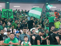 Panathinaikos supporters are seen during the Euroleague basketball match between Panathinaikos AKTOR Athens and FC Bayern Munich at OAKA Oly...