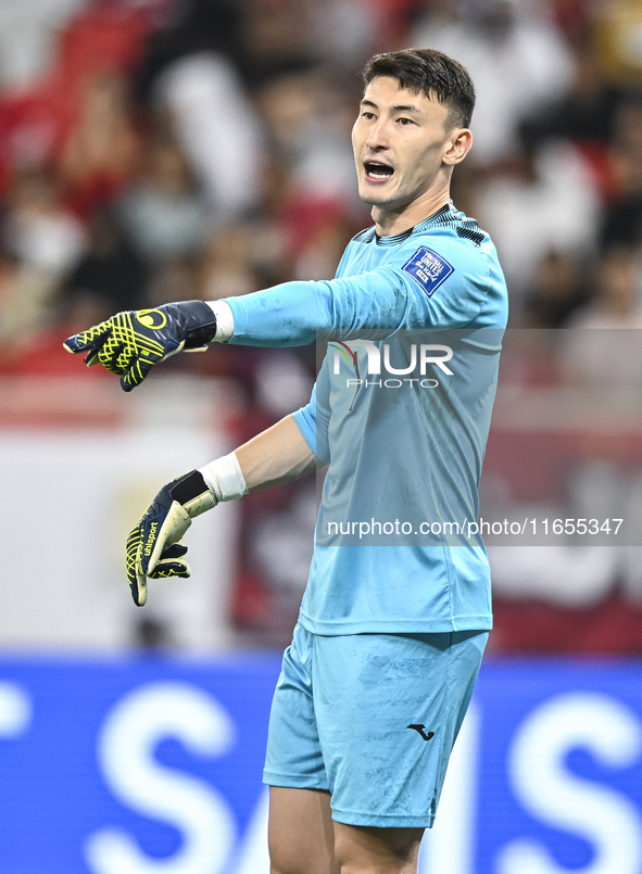 Tokotaev Erzhan of Kyrgyzstan plays in the FIFA World Cup 2026 AFC Asian Qualifiers 3rd round group A match between Qatar and Kyrgyzstan at...