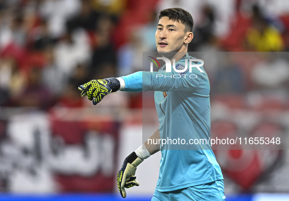 Tokotaev Erzhan of Kyrgyzstan plays in the FIFA World Cup 2026 AFC Asian Qualifiers 3rd round group A match between Qatar and Kyrgyzstan at...