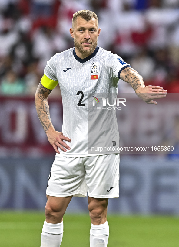 Kichin Valerii of Kyrgyzstan plays in the FIFA World Cup 2026 AFC Asian Qualifiers 3rd round group A match between Qatar and Kyrgyzstan at A...