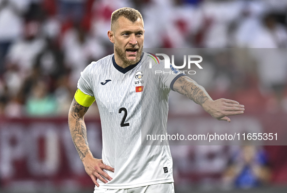 Kichin Valerii of Kyrgyzstan plays in the FIFA World Cup 2026 AFC Asian Qualifiers 3rd round group A match between Qatar and Kyrgyzstan at A...