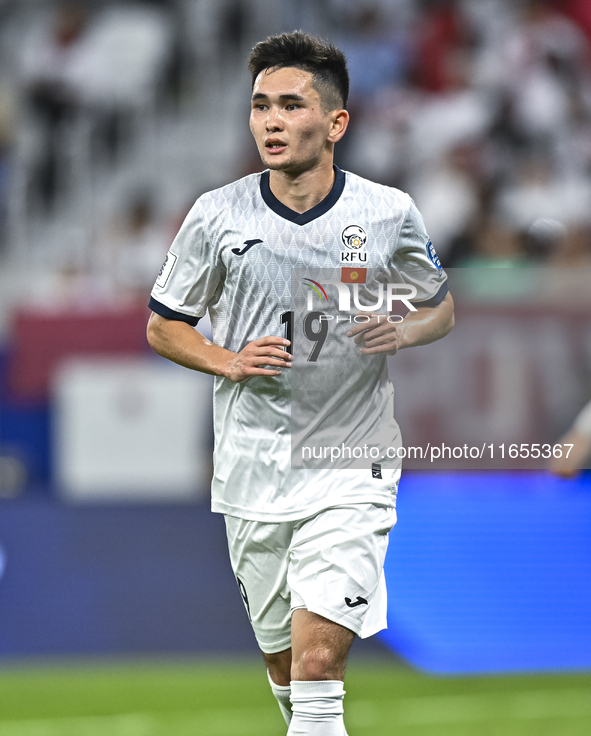 Ermek Kenzhebaev of Kyrgyzstan plays in the FIFA World Cup 2026 AFC Asian Qualifiers 3rd round group A match between Qatar and Kyrgyzstan at...