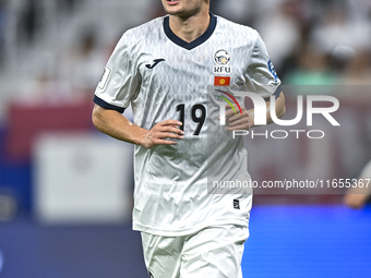 Ermek Kenzhebaev of Kyrgyzstan plays in the FIFA World Cup 2026 AFC Asian Qualifiers 3rd round group A match between Qatar and Kyrgyzstan at...