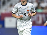 Ermek Kenzhebaev of Kyrgyzstan plays in the FIFA World Cup 2026 AFC Asian Qualifiers 3rd round group A match between Qatar and Kyrgyzstan at...