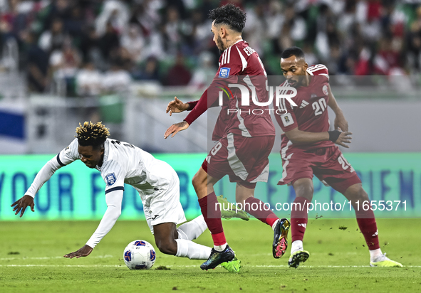 Boualem Khoukhi of Qatar battles for the ball with Edmilson Junior Dasilva of Qatar during the FIFA World Cup 2026 AFC Asian Qualifiers 3rd...