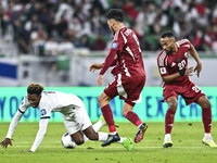 Boualem Khoukhi of Qatar battles for the ball with Edmilson Junior Dasilva of Qatar during the FIFA World Cup 2026 AFC Asian Qualifiers 3rd...