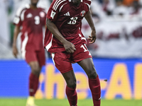 Almoez Ali of Qatar plays in the FIFA World Cup 2026 AFC Asian Qualifiers 3rd round group A match between Qatar and Kyrgyzstan at Al Thumama...