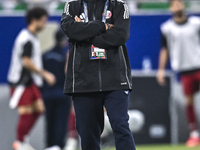 Bartolome Marquez, head coach of Qatar, reacts during the FIFA World Cup 2026 AFC Asian Qualifiers 3rd round group A match between Qatar and...