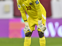 Meshaal Barsham of Qatar plays in the FIFA World Cup 2026 AFC Asian Qualifiers 3rd round group A match between Qatar and Kyrgyzstan at Al Th...