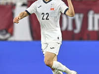 Alimardo Shukurov of Kyrgyzstan celebrates after scoring the goal during the FIFA World Cup 2026 AFC Asian Qualifiers 3rd round group A matc...