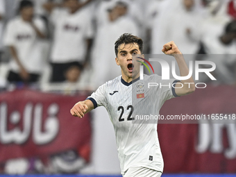 Alimardo Shukurov of Kyrgyzstan celebrates after scoring the goal during the FIFA World Cup 2026 AFC Asian Qualifiers 3rd round group A matc...