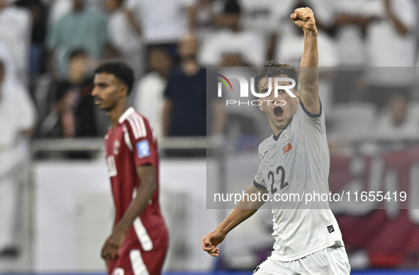 Alimardo Shukurov of Kyrgyzstan celebrates after scoring the goal during the FIFA World Cup 2026 AFC Asian Qualifiers 3rd round group A matc...