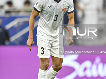 Tamirlan Kozubaev of Kyrgyzstan plays in the FIFA World Cup 2026 AFC Asian Qualifiers 3rd round group A match between Qatar and Kyrgyzstan a...