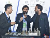 Foreign merchants buy fasteners at the 2024 International Procurement Conference in Handan, China, on October 10, 2024. (