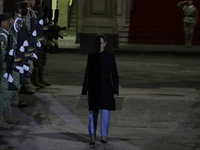 Claudia Sheinbaum, the first woman president of Mexico, participates in the Ceremony to Commemorate 200 years of the Mexican Republic in the...