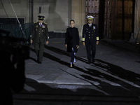 Claudia Sheinbaum, the first woman president of Mexico, participates in the Ceremony to Commemorate 200 years of the Mexican Republic in the...