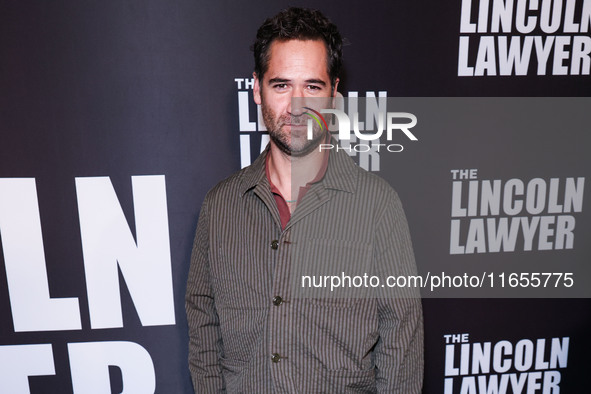 Manuel Garcia-Rulfo arrives at Netflix's 'The Lincoln Lawyer' Season 3 Celebration With A Taste Of Los Angeles' Iconic Street Foods held at...