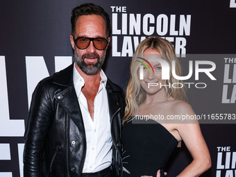 Chris Diamantopoulos and Becki Newton arrive at Netflix's 'The Lincoln Lawyer' Season 3 Celebration With A Taste Of Los Angeles' Iconic Stre...