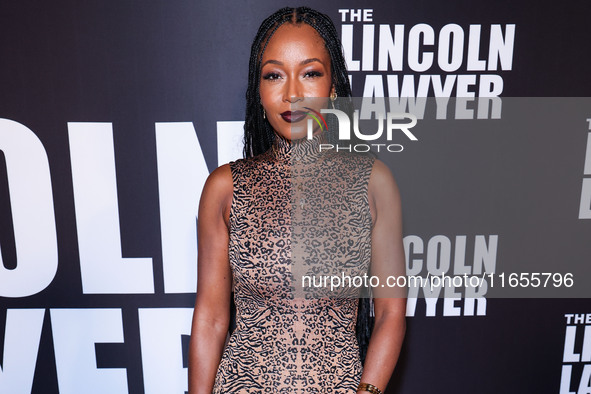 Yaya DaCosta arrives at Netflix's 'The Lincoln Lawyer' Season 3 Celebration With A Taste Of Los Angeles' Iconic Street Foods held at Los Ang...