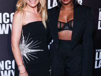 Becki Newton and Jazz Raycole arrive at Netflix's 'The Lincoln Lawyer' Season 3 Celebration With A Taste Of Los Angeles' Iconic Street Foods...